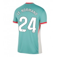 Atletico Madrid Robin Le Normand #24 Gostujuci Dres 2024-25 Kratak Rukav